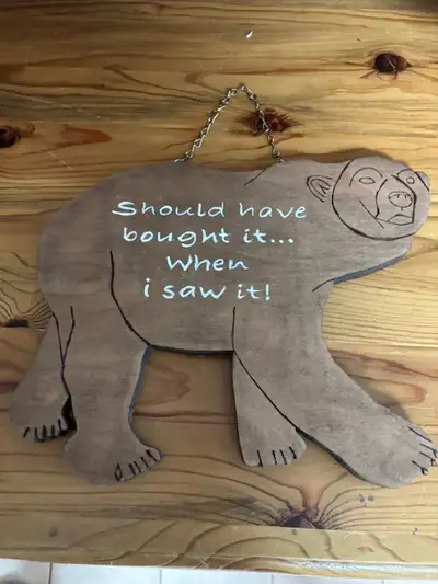 Wooden sign, View more