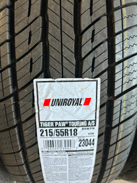 215/55/18 FOUR NEW TIRES UNIROYAL