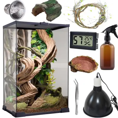 SARUFO Reptile Terrarium Amphibian Vertical Habitat Tank, View more