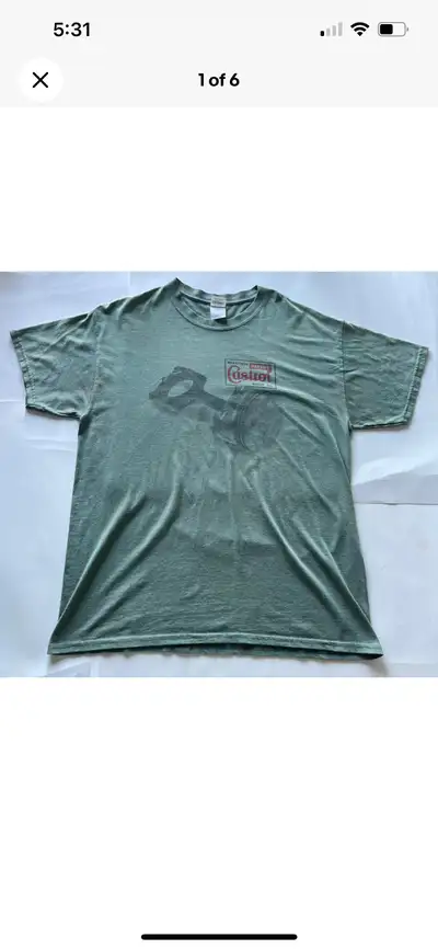 Castrol Oil Shirt Mens Large High Performance Tshirt Petrol, View more