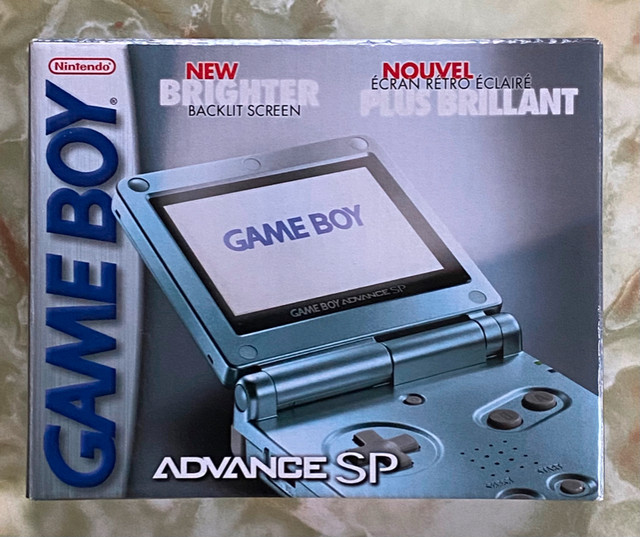 GameBoy Advance SP Pearl Blue in Older Generation in Lethbridge