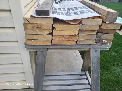 CHEAP LUMBER!!!! Some NEW some used ONCE. 2x6x7'-9"(1);2x6x8'-8"(3);2x6x10'-(4);2x8x5'-8"(1);2x8x6'-...