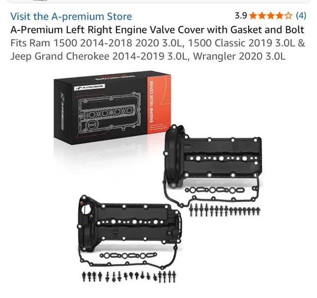 Engine Valve Cover Set Dodge Ram JeepWrangler Grand Cherokee 