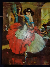 Vintage 1960's Winde Fine Prints Flamenco Dancer LOLITA