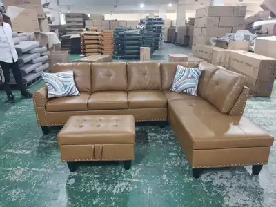 Leather Sectional Sofa 7 Seater Sectional Couch, View more
