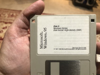 Vintage Microsoft Windows 95 Floppy Disc 