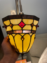 3 stained glass lights