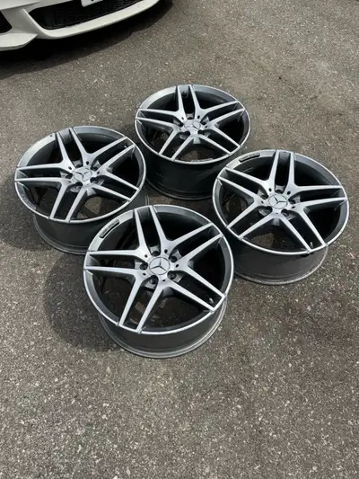 19” OEM Mercedes Amg 5x112 Rims — Set of 4 Full set of 4 genuine OEM Mercedes rims in good condition...