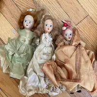 Large assortment of vintage dolls 1950s 1960s poupées anciennes
