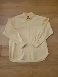 Men's Yellow Gap Dress Shirt - Medium