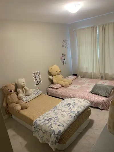 clean and aesthetic room for a girl in sharing