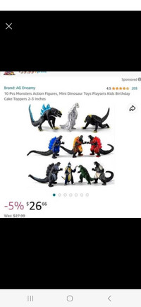 10 Pcs Monsters Action Figures, Mini Dinosaur Toys(Brand New)