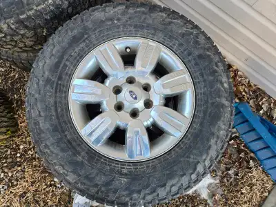 Set of rims and tires from a f-150 Wheels size LT275/70R18 Bolt pattern 6x135 $1500 OBO Message thro...