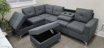 Elegant 7 seater sectional sofa with free delivery, View more