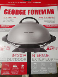 George Forman electric indoor outdoor barbecue grill