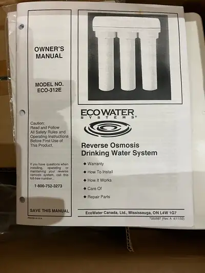 EVOWATER SYSTEMS Reverse Osmosis Drinking Water System, View more