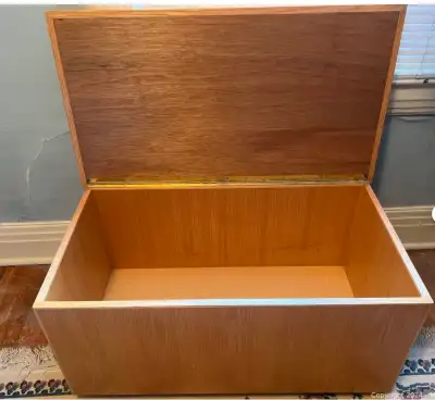 Wooden blanket box, View more