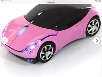 Wireless mouse/Pink Car for sale, View more