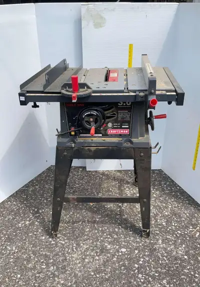 10” Craftsman table saw, View more