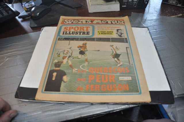 Sport moteur illustre 1974 hockey nhl newspaper la crosse les qu dans Art et objets de collection  à Victoriaville