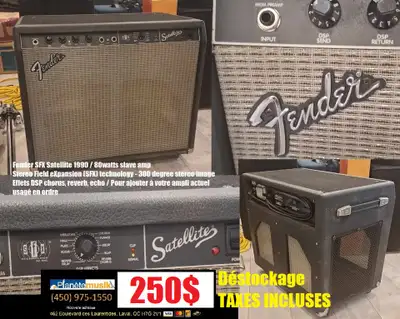 DESTOCKAGE - Fender Satellite SFX 80W 1x12" Slave Amp TX INCL, View more