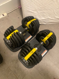 ADJUSTABLE DUMBBELLS like Bowflex 