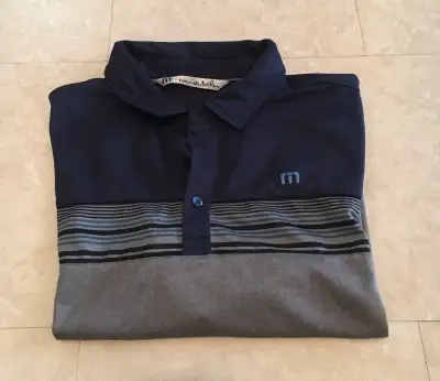 Mens Travis Mathew Golf Shirt, size large, great condition, retails for $40 and up, pre-owned. Porch...