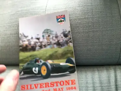 Silverstone racing program from May 1964 With Jim Clark , Bruce McLaren,