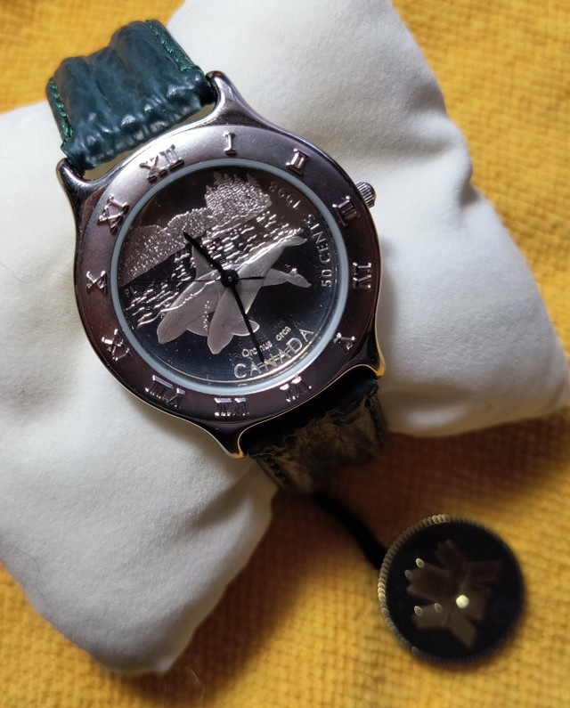 Vintage Royal Canadian Watch, 50 Cent Piece in Jewellery & Watches in Oshawa / Durham Region
