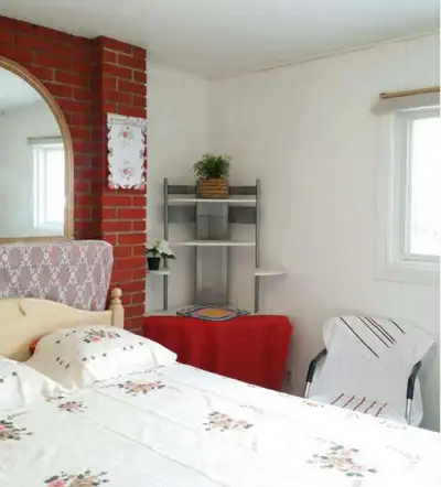 Ground floor, one bedroom, shared kitchen and bathroom, separated entrance. Super convenient locatio...