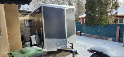 This trailer is ready to haul or store your stuff! Still smells like cedar!!! 2022 Haulin Trailer 16...