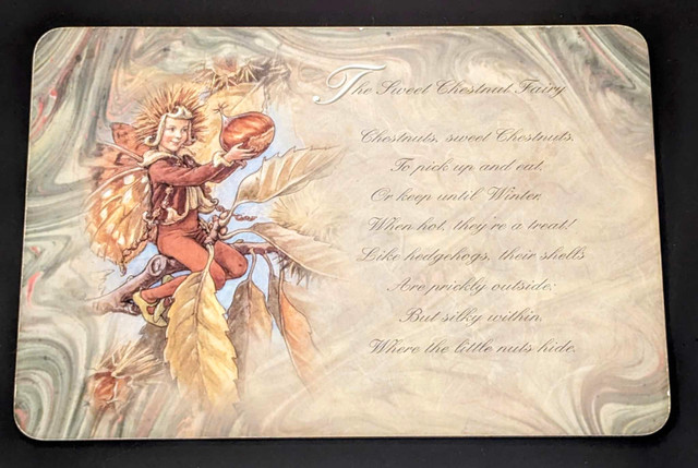 6 Tidy Victorian Fairy-Themed Fairy Poem Corked Table Placemats! in Home Décor & Accents in London - Image 4