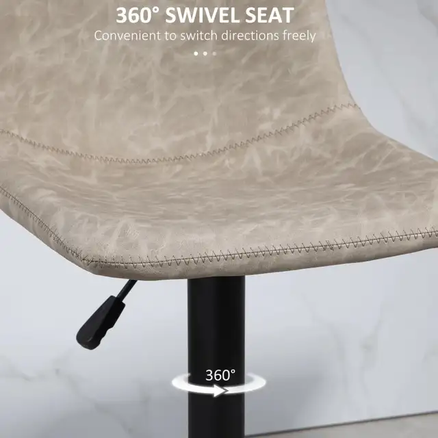Adjustable Counter Height Bar Stool, 360° Swivel Kitchen Counter in Chairs & Recliners in Markham / York Region - Image 5