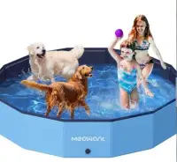 Meowant Foldable / Portable Dog Pool - 71" x 12" -For Large Dogs