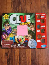 Board games-Clue Jr, Risk Jr, Life Jr & Monopoly Jr