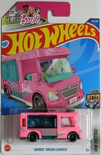 Hot Wheels 1/64 Barbie Dream Camper Diecast Cars