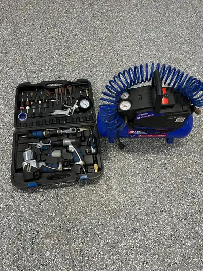 MasterCraft Air Tool Kit & Air Compressor , View more