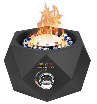 Onlyfire Tabletop Fire Pit Bottom-Mounted- Propane Gas Fire Bowl, View more