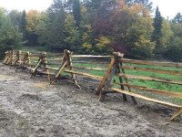New Split Cedar Fence Rails and Pickets