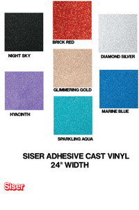 GLITTER SISER SELF-ADHESIVE VINYL LETTERING CRAFT LETTRAGE