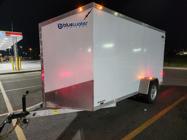 2021 Bluewater Full Aluminum 6x12x6 + V Nose Enclosed Trailer in Cargo & Utility Trailers in Windsor Region