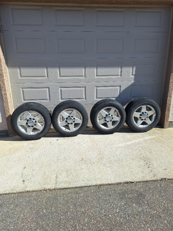 Four rims and tires from 2015 GMC 2500 in Tires & Rims in Prince Albert