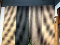 FLUTED ACOUSTIC WALL PANELS AVAILABLE IN 4 COLORS ON SALE 2'X10'