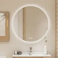 BuLife 28" Round LED Bathroom Mirror Backlit Anti-Fog, BRAND NEW