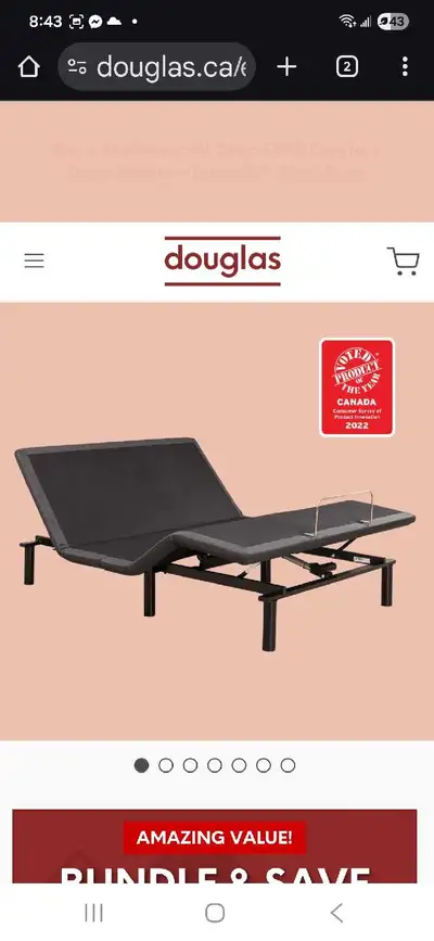 *Part of an Estate. Pick up pm Feb 21, Feb 22 or 23 ONLY* I am selling a Douglas wireless queen adju...