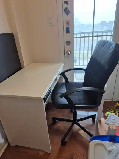 IKEA desk and office chair, View more