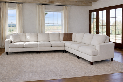 Selling our Cozey Couch. It’s a Ciello model 7-seater modular sectional in white fabric, purchased i...