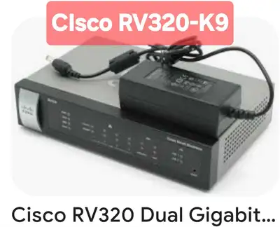 Selling a used Cisco RV320 Dual Gigabit WAN VPN Router that delivers reliable network performance an...