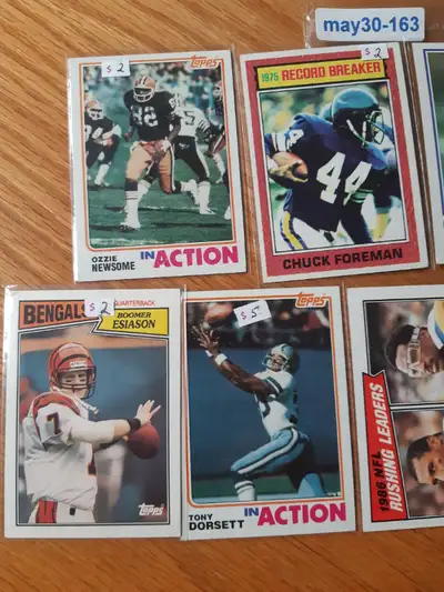 football star lot Fouts Theisman Clark Dorsett Esiason Warner, View more