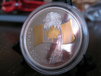 1965-2005 Canada Silver Dollar Proof Selectively Gold Plated